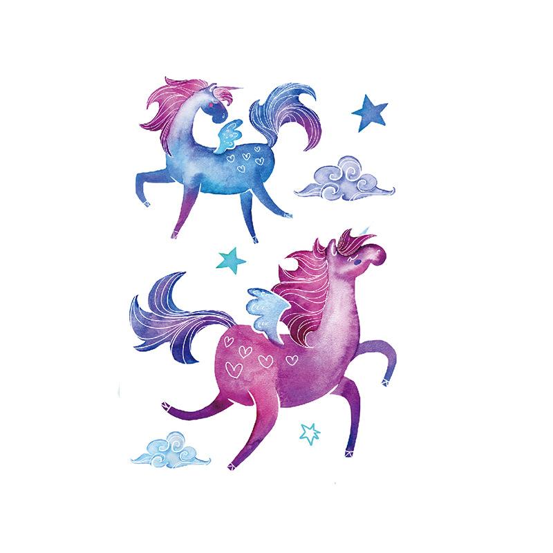 Elch Tattoo Aufkleber Schöne Frau Aquarell Wind Amazon Set Wasser Transfer Sexy Blume Arm Wasserdichter Tattoo Aufkleber