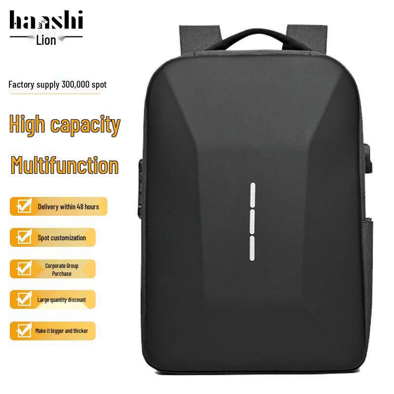 Waterproof Men's High-End Fashion Laptop Backpack for Travel and School with Large Capacity