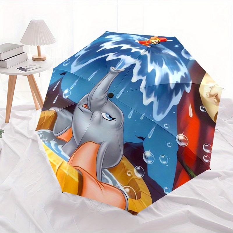 

Disney Dumbo Manual Opening and Closing Umbrella - 8-Rib Reinforced Folding Design, Lightweight and Portable, Suitable for Daily Business Us