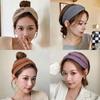 1 Pcs Retro Cross Turban Women Girls Solid Color Hairband Knitted Soft Headband Bandage Turban New Fashion Hair Accessories