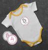 Inkdotpot 12 Month Baby  Milestone  Sticker  Boy Girl-Monthly  Milestone  Round  Stickers 24 Count