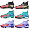 High Top Mandarinente Fußballschuhe Herren Gebrochene Stollen Kunstrasen Lange Stollen Student Erwachsener Fußball Trainingsschuhe