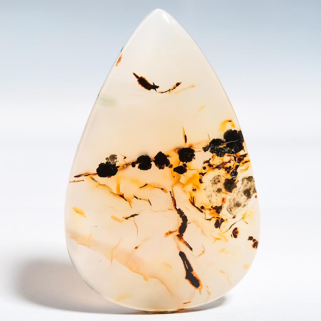 Montana Agate 2.4x3.8mm Natural Cabochon Fine Loose 32.15Cts. V4y17