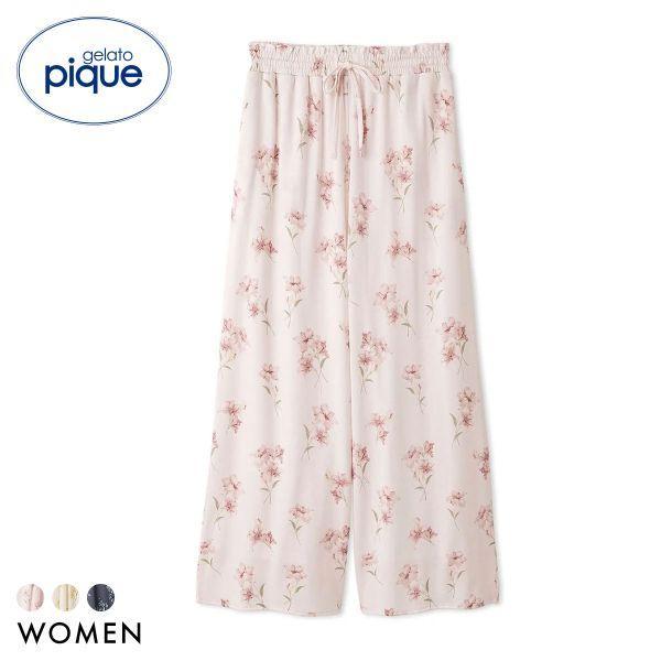 gelato pique women s flower pattern long pants gelato pique pajamas room wear gelato pique