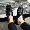 Fashion Trendy Men's New Fashionable Leather Shoes  Men Casual Shoes Work  Men Shoes Comfortable Hollow Out Outdoor Party Walking