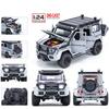 1/24 Benz G550 Adventure Version Alloy Simulation Car Model Sound and Light Pull Back Toy Off Road Vehicle Boys Collection Decoration