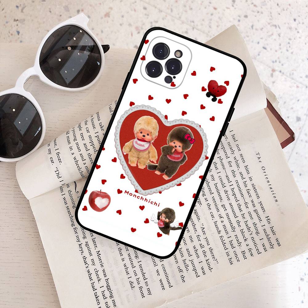 Cute M-Monchhichi Phone Case For IPhone 16 15 14 13 12 11 17 Pro Max Simplicity Back TPU Soft Case