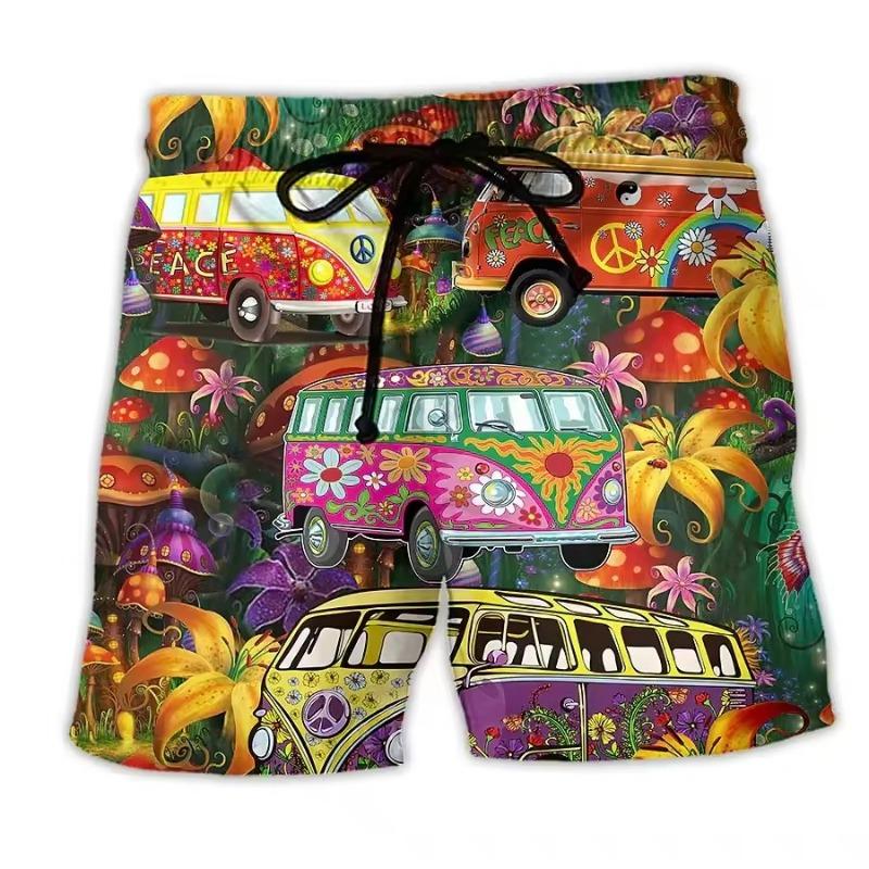 Men's Beach Shorts Skull 3D Printed Summer Surfing Board Shorts Hawaii Shorts Men Women Swim Pants Masculina Briefs Boys