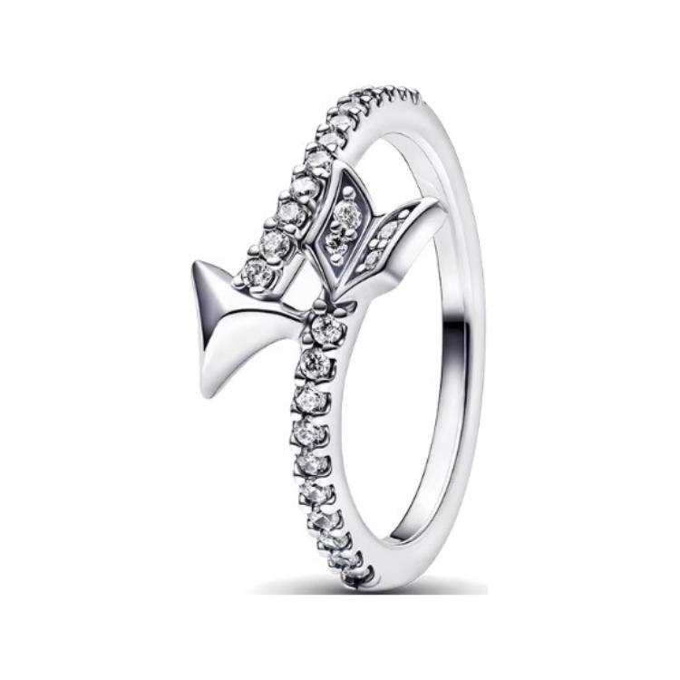 Pandora Cupids Arrow Paved Design Ring Women ring Silver 193619C01 Box,54