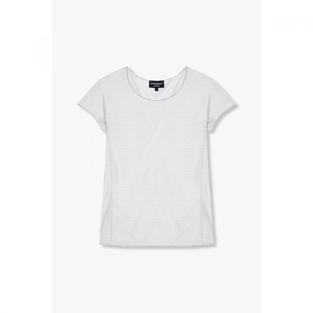 

Emporio Armani Women S STripe Rayon T ShirT A525126512 XS