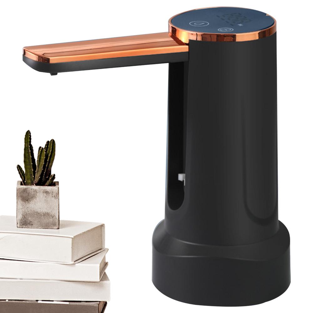 

Насос для диспенсера воды, электрический зарядный насос, портативный электрический диспенсер для воды, электрический зарядный насос Type-C со складным носиком чёрный