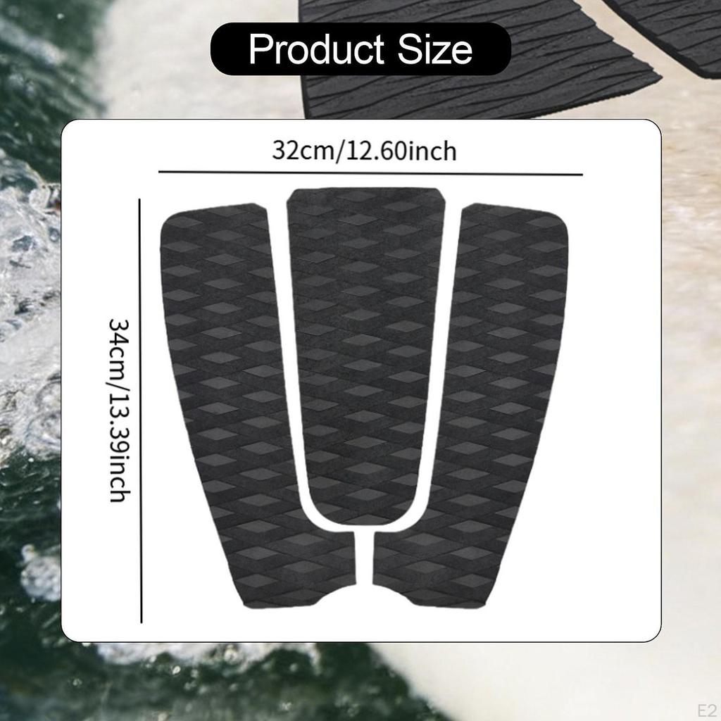 3 Stück Surf-Traktionspads Surfbrett EVA Fuß Deck Grip Pad für Standup Paddleboard Wasser