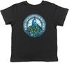 Peacock Kids T-Shirt Stainglass Feather Bird Pheasent Childrens Boys Girls Gift