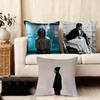 Singer The Kid L-Laroi Cushion Cover Soft Plush Fabric Double-Sided Printed Sofa Cushion Cover For All Seasons Home Decor Gift