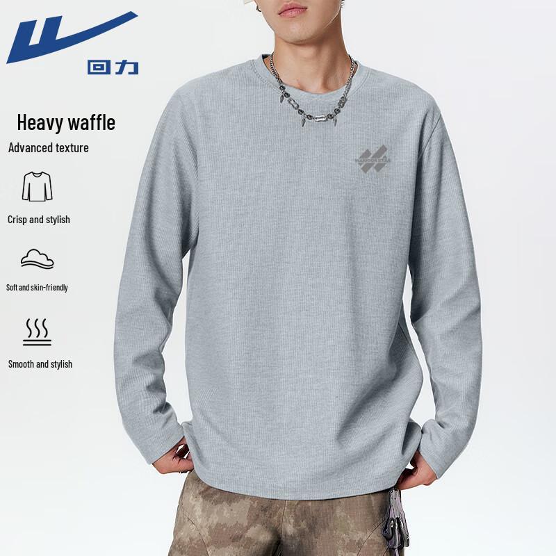 Warrior Unisex Waffle Knit Long-Sleeve T-Shirt L