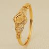 Coin Copper Laser Rose Cufflink Bracelet
