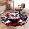 Superhero Pattern Round Rug, Indoor/Outdoor Mat, for Picnic, Gameroom, Bedroom, Office, Living Room, Home Decor Carpet, Birthday Gift