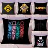 Gamer Forever Funny Best Pillow Case Plush Fabric Soft Double-Sided Printed Sofa Warm Winter Home Gift Cushion Cover