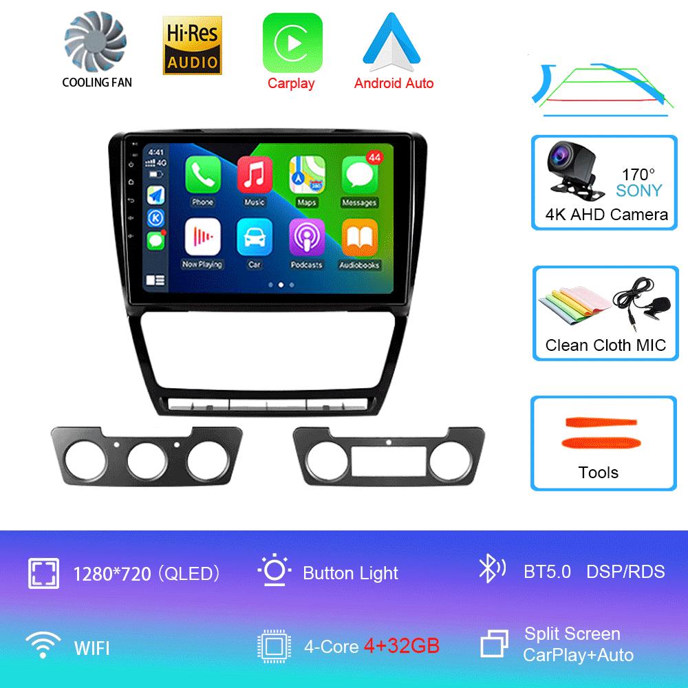 Android 14 Car Radio For Skoda Octavia 2 A5 2008 - 2013  Multimedia Video PlayerNavigation Stereo GPS  No 2din 2 Din Dvd