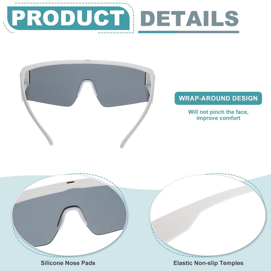 Sports Sunglasses for Polarized for Mountain White Gray [uxcell] Cycling, Lenses, Men's & Women's, Biking, Driving, Fishing, Running, Sunglasses, &