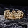 2026 Double Crown Bracelet Set Couple Micro Diamond Ball Bracelet
