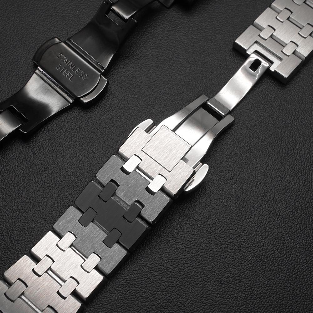 Stainless Steel Strap for Apple Watch Ultra3 49mm 46mm 44mm 45mm 41 40mm 38 42mm Metal Bracelet for Iwatch 11 10 9 8 7 6 5 SE3 4