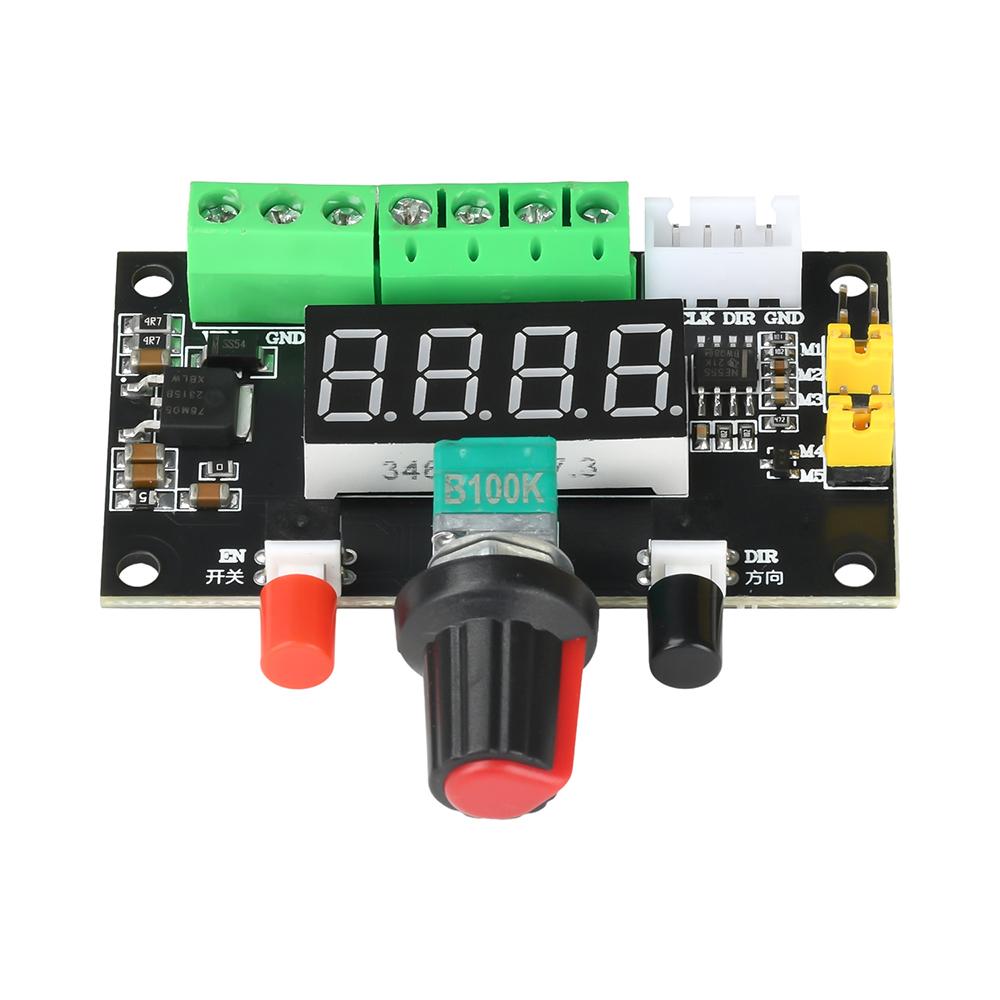 12V 24V Stepper Motor Controller with PWM Pulse Signal Generator, Reversible Rotation & Speed Control for Automation