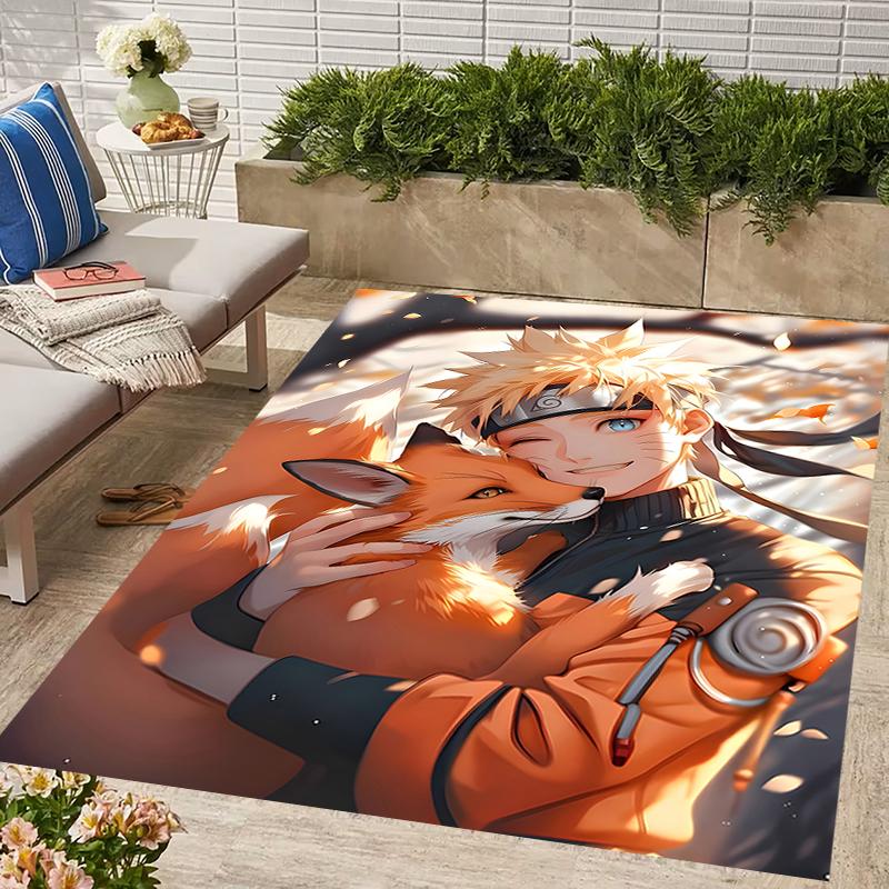1pc NARUTO Design Area Rug - Non-Slip, Soft & Cozy Floor Mat for Living Room, Bedroom, Office - Indoor/Outdoor Decorative Carpet