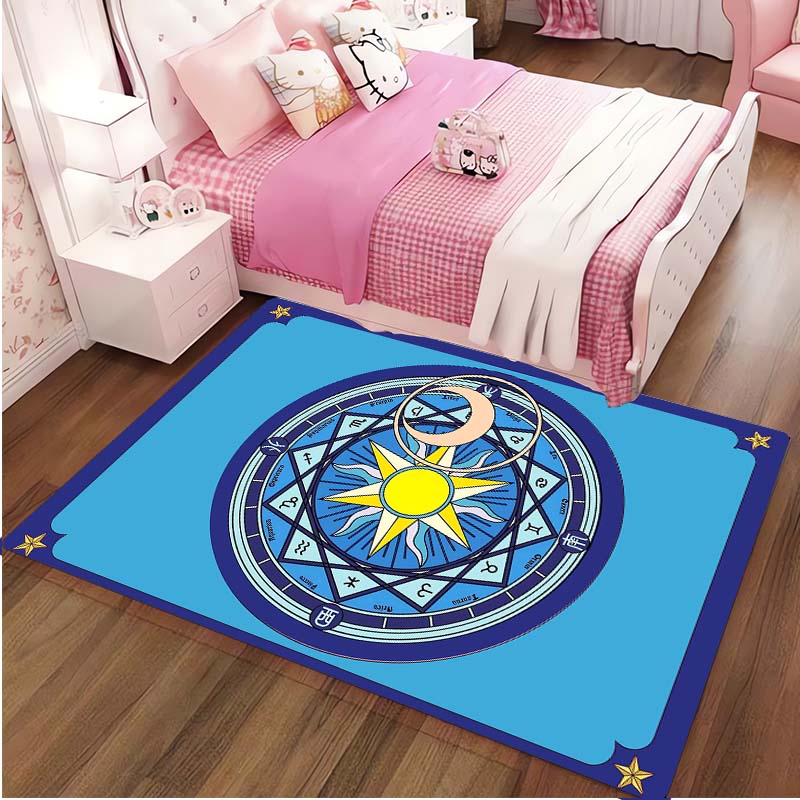 

Синий Cardcaptor Sakura Magic Rug Коврик Розовый Magic Array Ковер для гостиной Спальня Детский игровой коврик Крытый домашний декор Подарки