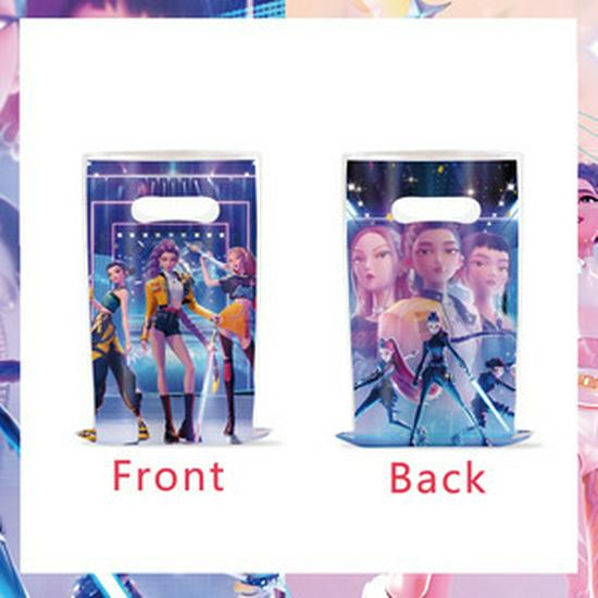 K-Pop Blue Witch Hunter Birthday Party Banner, Cake Toppers, and Balloon Set Decorations