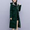 New Winter Jacket Cold Warm Outerwear Womens Long No Wash Glossy Down Cotton Jackets Casual Hooded Parka Overcoat Windproof Coat