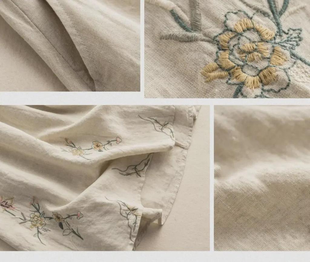 Damen Sommer 2023 Einzigartiger Retro Ethnisch Bestickter Schmaler A-Linien Midirock