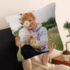 Singer E-Ed S-Sheeran Pillow Covers Cartoon Sofa Decorative Home Double-Sided Printing Short Plush Cute Cushion Cover