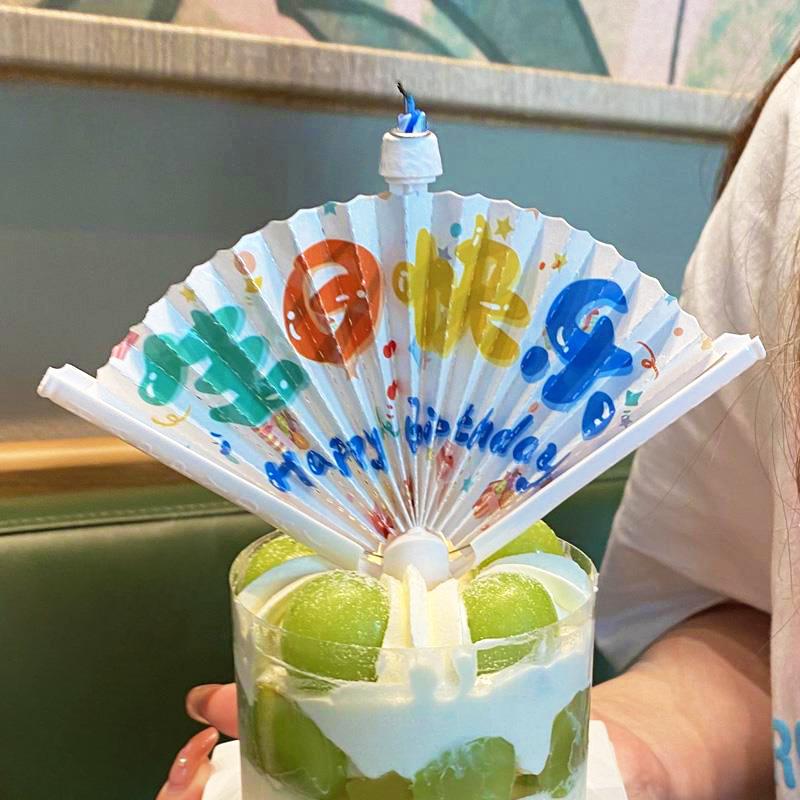 Surprise Music Singing Cake Candles with Candy Confetti Fountain for Birthday Parties