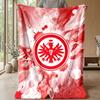 Eintracht Frankfurt Fußball Druck Flanelldecke, Weiche Warme Leichte Überwurfdecke für Sofa Bett Camping