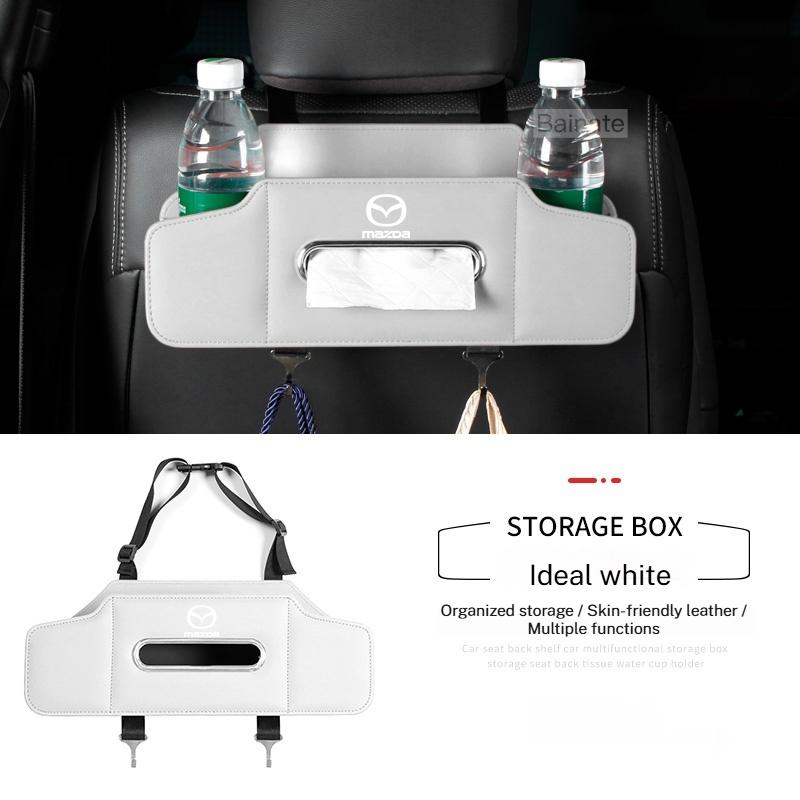 For Mazda 2 3 5 6 SKYACTIV Atenza Axela Demio CX-3 CX-5 CX5 CX7 CX-7 CX-9 CX8 MX-5 Car Seat Back Multi-Functional Storage Box FF25