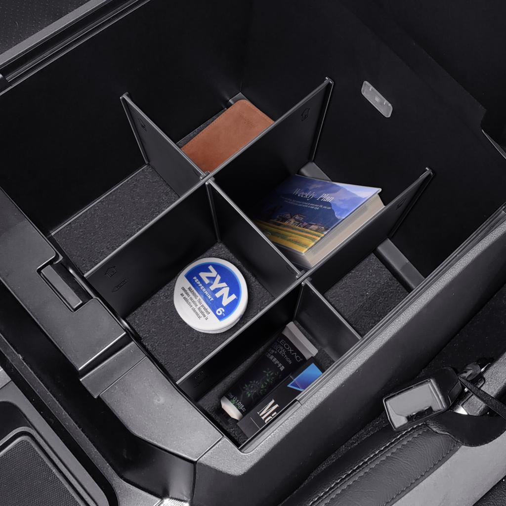 Center Console Dividers for Ford F250/350/450 2025-2025 Center Console Organizer Armrest Storage Box Dividers Tray  Accessories