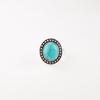 Blue Turquoise Gemstone 925 Sterling Silver Handmade Fashionable Ring For Women RR-62-38