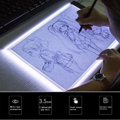 A5 led desenho tablet arte fina estêncil placa de desenho caixa de luz almofada de mesa de rastreamento