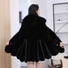 Autumn and Winter New Fashion Imitation Mink Velvet Women's Coat Imitation Fur Medium and Long Thickened Mother Clothing Cotton Loose