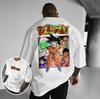 2025 Japanese Retro Dragon Ball Super Saiyan Cartoon Animation Printing Short Sleeve Personalized Loose Design T-shirt