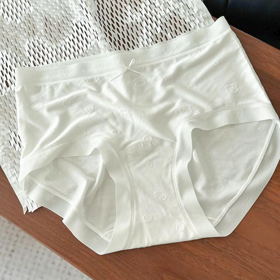 9287 Soft Zero-Touch Seamless Jacquard Modal Panties - Class A 10A With Extended Bottom