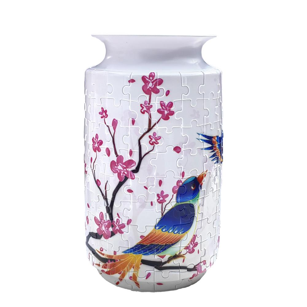

Non-Toxic 3D Flower Vase Puzzle Panda Porcelain Design Made Plastic Home Decoration And Flower Arrangement Housewarming Kids Toys Gifts