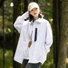 2024 Letter Long Sleeve Shirt Japanese Hong Kong Style Ins Loose Shirt Boys Summer Trendy Versatile Casual Coat