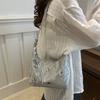 Chic Pu Tote Bag For Women In Black White Blue And Silver Perfect For Commuting