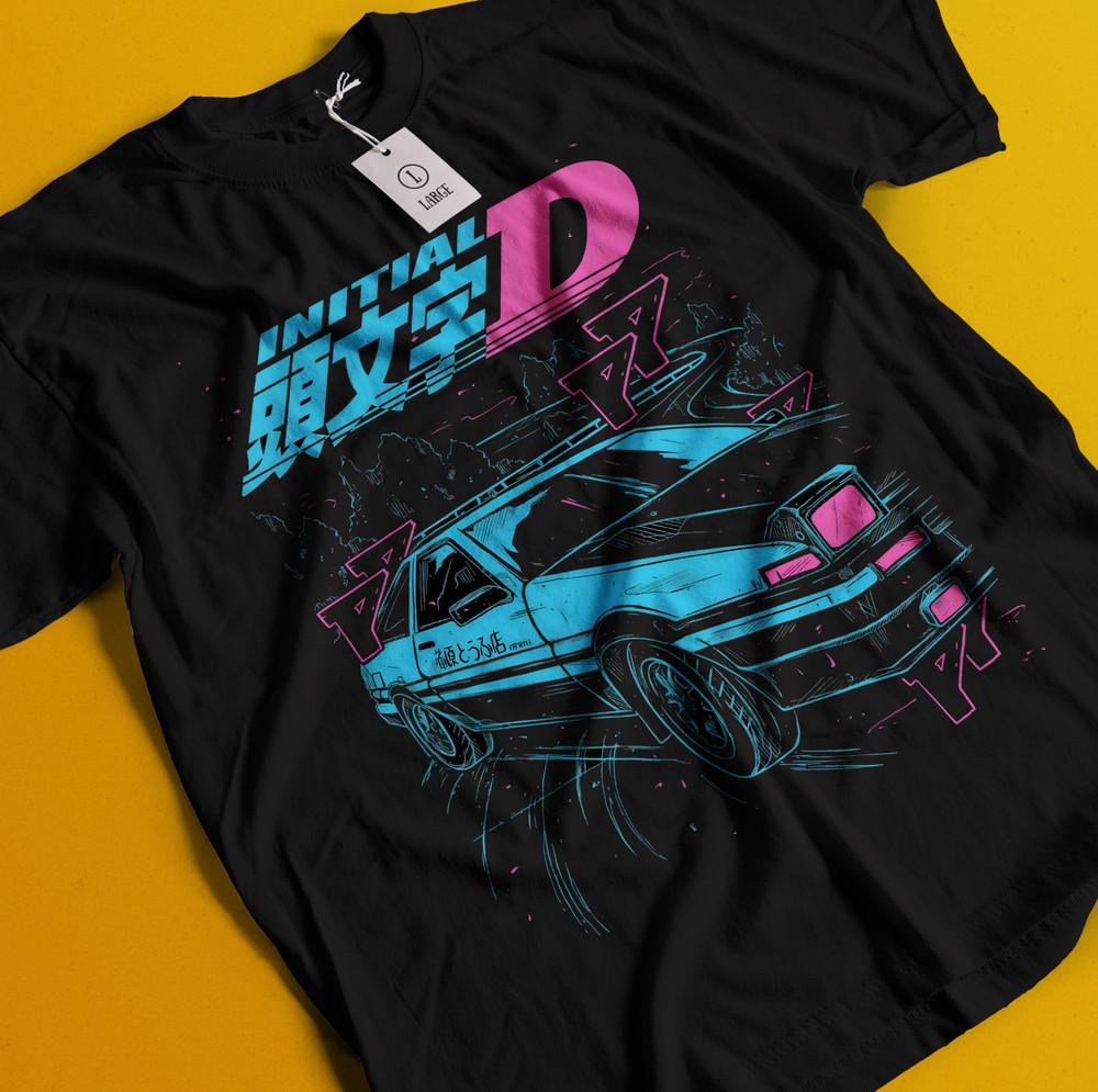 

Initial D T-Shirt Takumi Fujiwara Shirt Anime Tshirt Bunta Tee Natsuki Keisuke 2XL