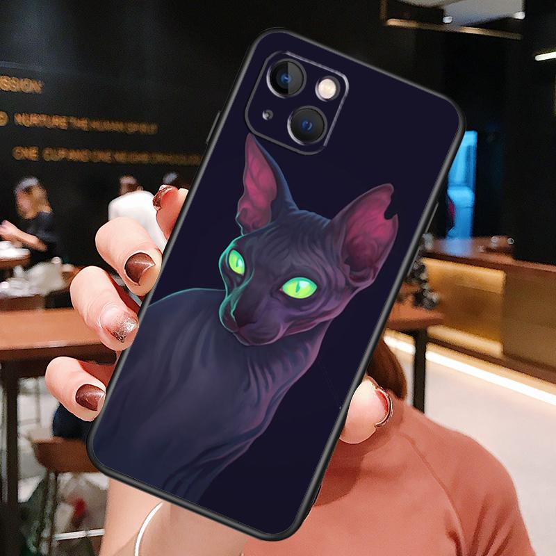 Sphynx Sphinx Cat Case For iPhone 14 13 12 11 15 16 Pro Max Plus X XS XR 12 13 Mini Cover Accessories