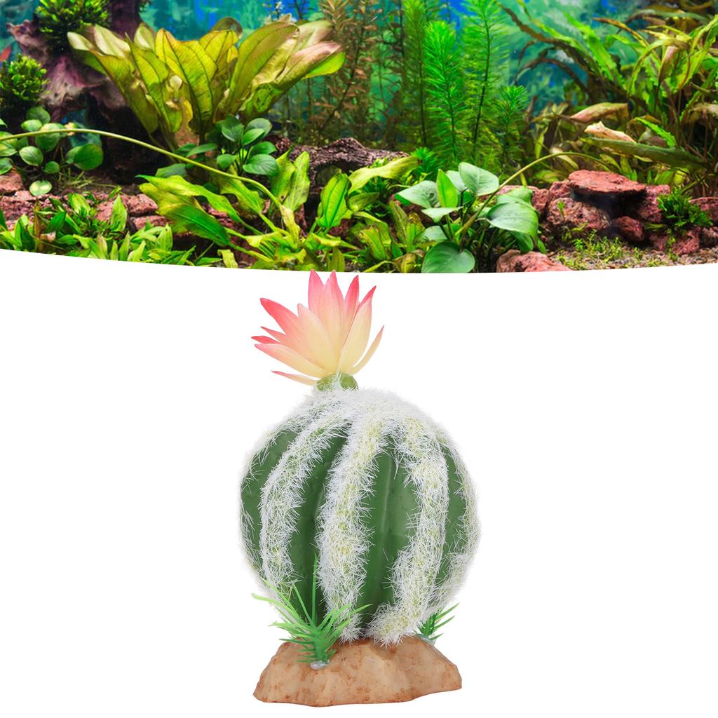 Artificial Plants Fake Desert Plants Reptile Decor Plastic Resin High Simulation   with Non-Toxic for Terrarium