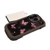 Soft Silicone Phone Case IPhone 14 Pro Max 15 16 17 Series With Pink Butterfly Design Anti Drop Full Cover Cute Kawaii Style