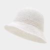 New Korean Version Women Straw Hat Summer Breathable Sun Shade Straw Hat Seaside Vacation Foldable Sun Protection Fisherman Caps